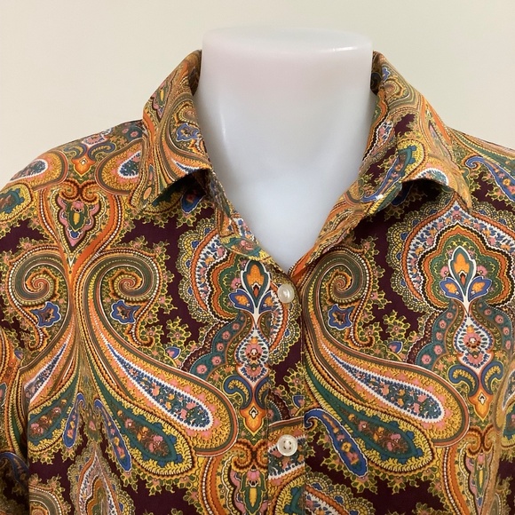 Like New Sz L 14T Lands’End No Iron Supima Cotton Shirt 14T - Picture 6 of 14